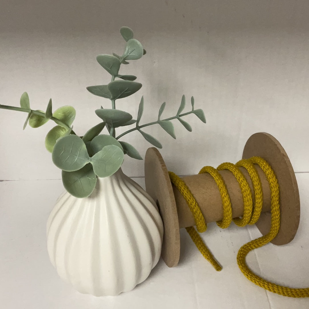 Parkakordel gedreht uni 4mm senf