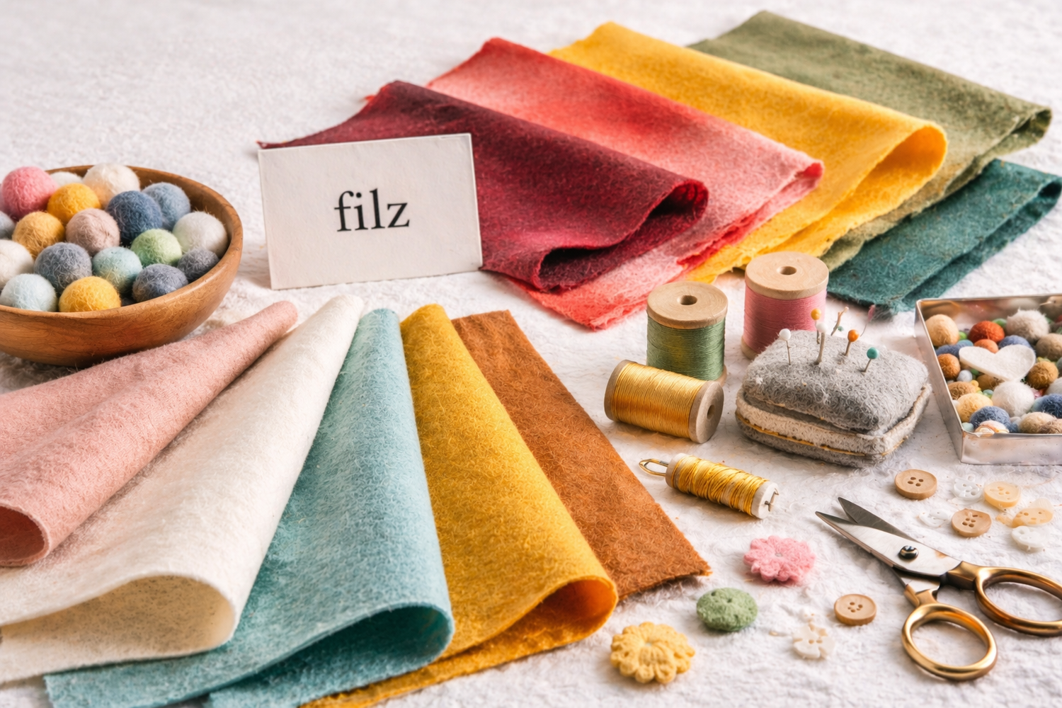 Filz kaufen – bunte Filzstoffe für Basteln, DIY und kreative Projekte