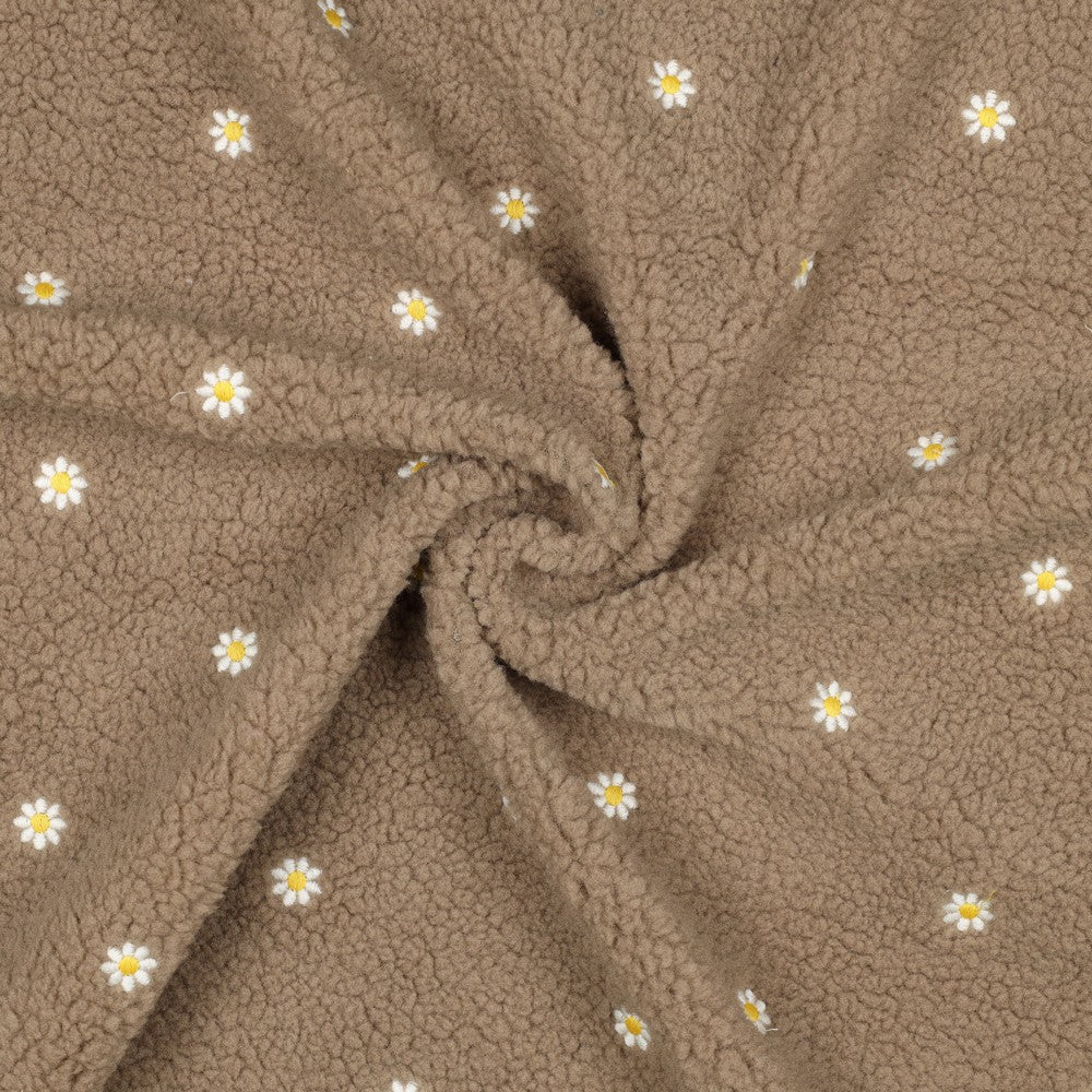 Teddy Stick Blumen taupe