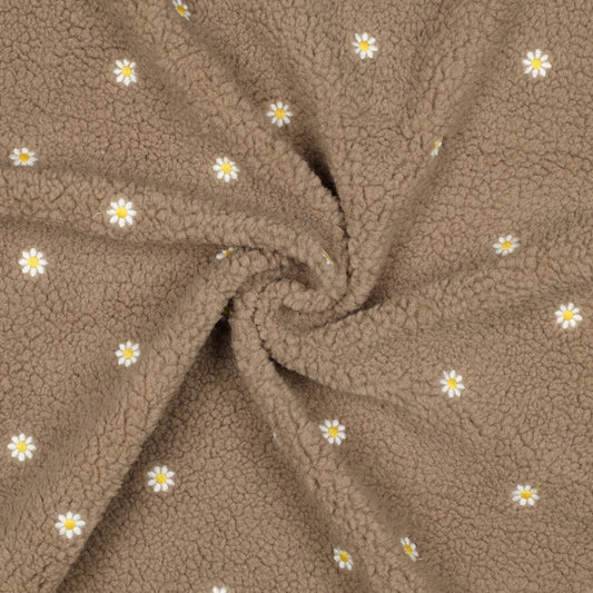 Teddy Stick Blumen taupe