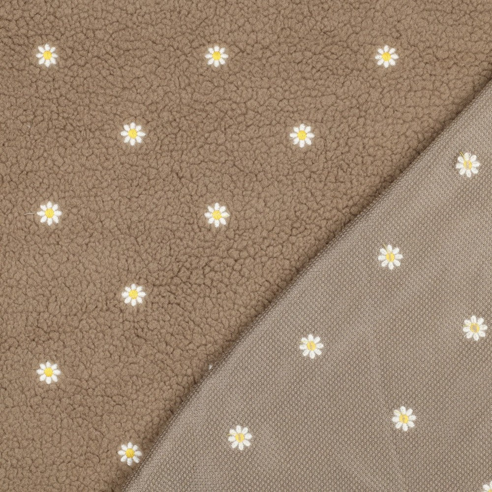 Teddy Stick Blumen taupe