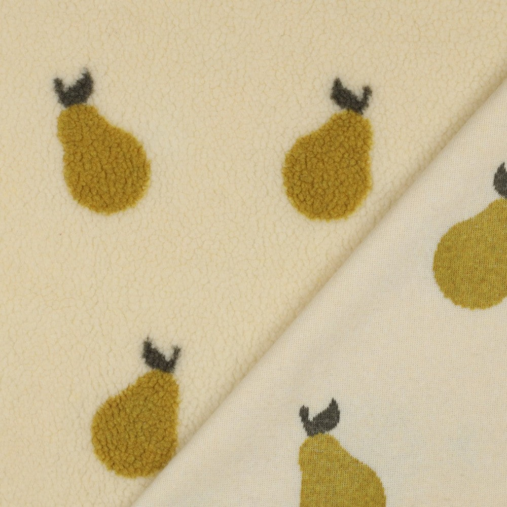 Teddy Fleece Jacquard Birne