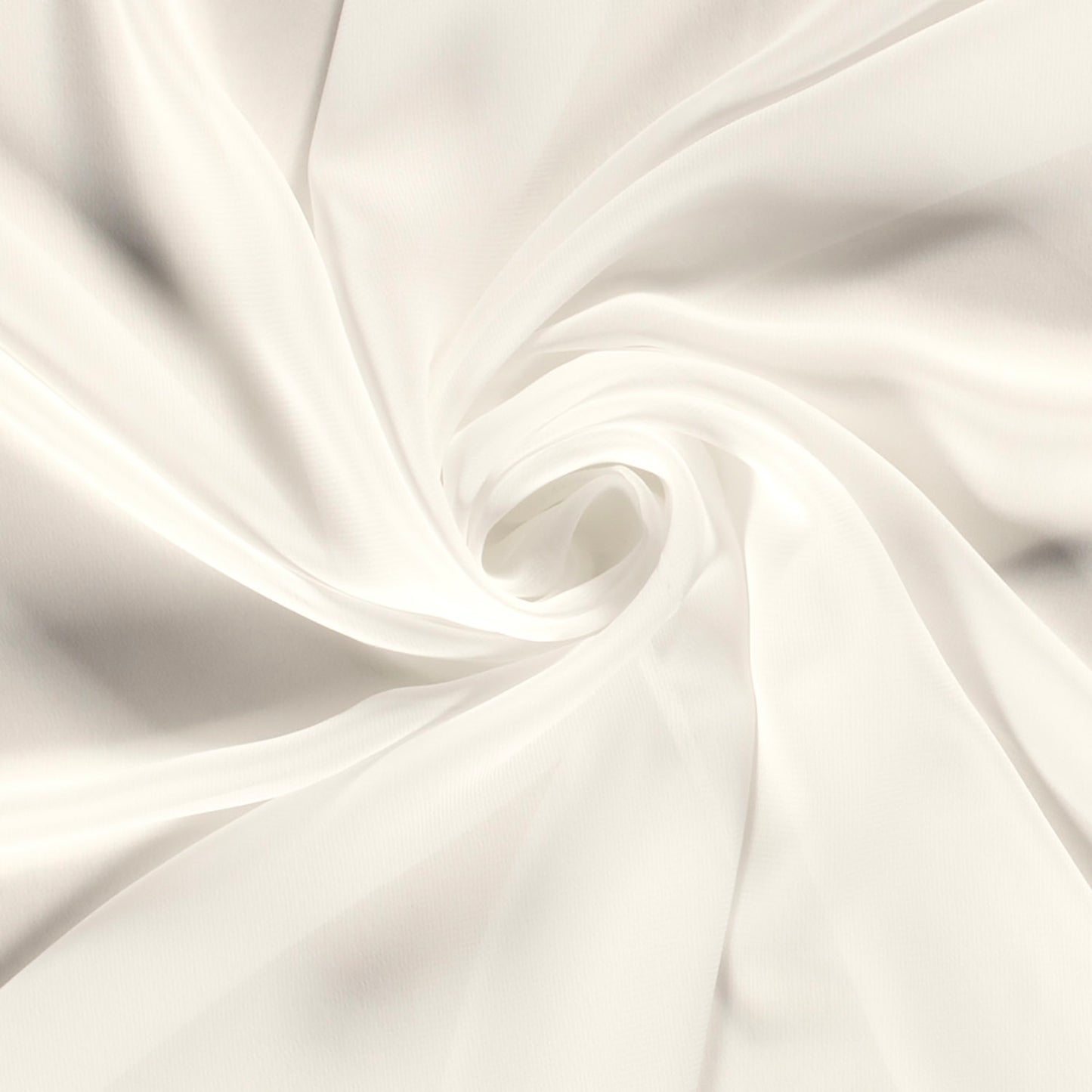 Chiffon Stoff Uni naturweiß
