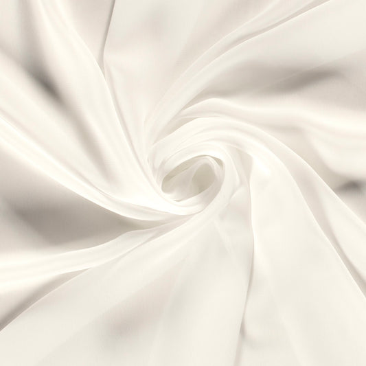 Chiffon Stoff Uni naturweiß
