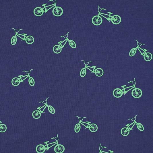 Jersey Fahrrad BMX blau grün