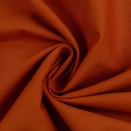 Baumwolle Uni Heide Swafing terracotta