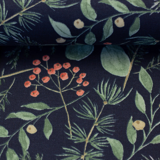 Canvas Ember Leinenoptik Eukalyptus Swafing