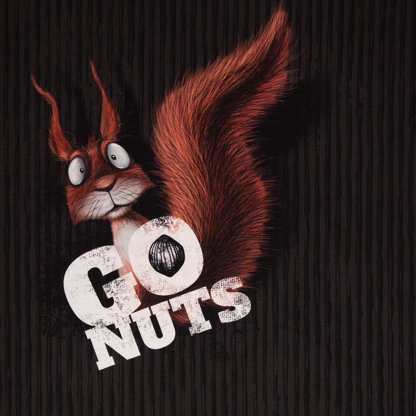 French Terry "Go Nuts" 85cm Panel by Thorsten Berger  Swafing