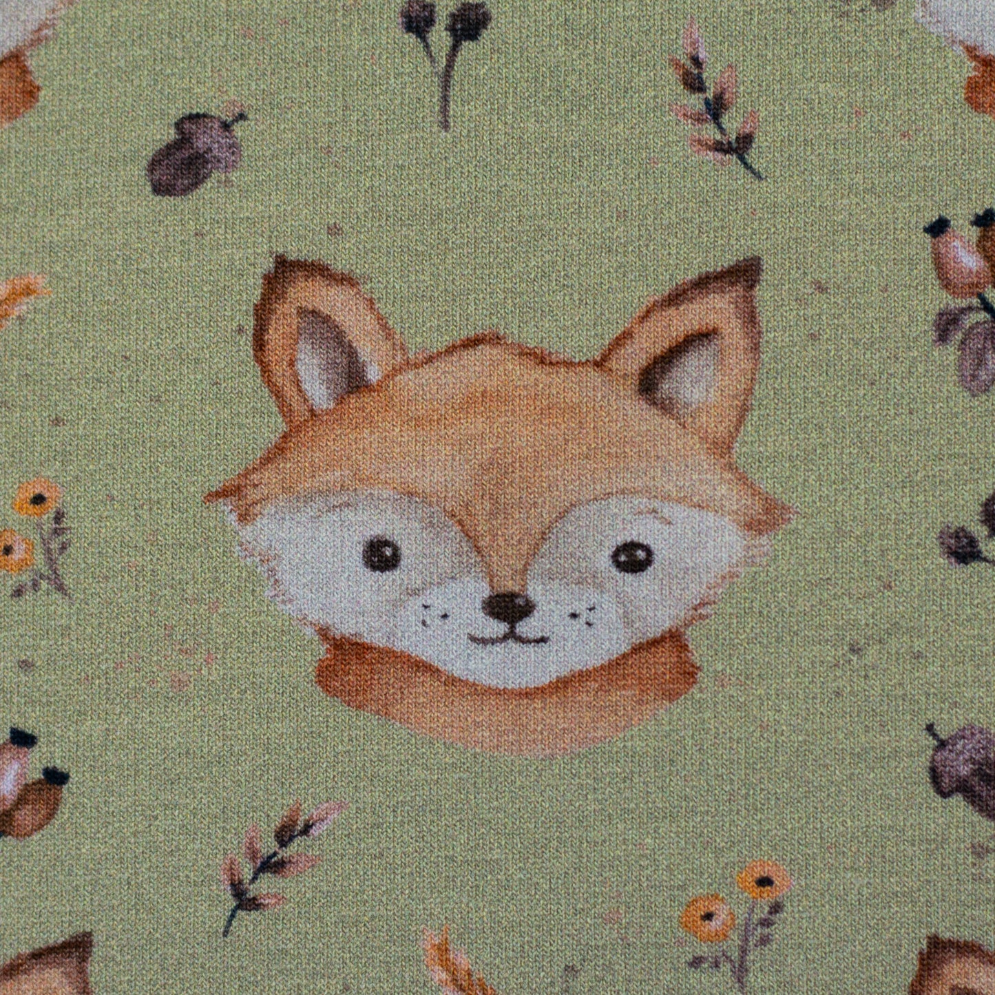 Sweat French Terry Forest Friends Fuchs by Christiane Zielinski Swafing