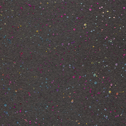 Alpenfleece "Farsund“ Sprenkel Tupfen Glitzer Swafing anthrazit meliert