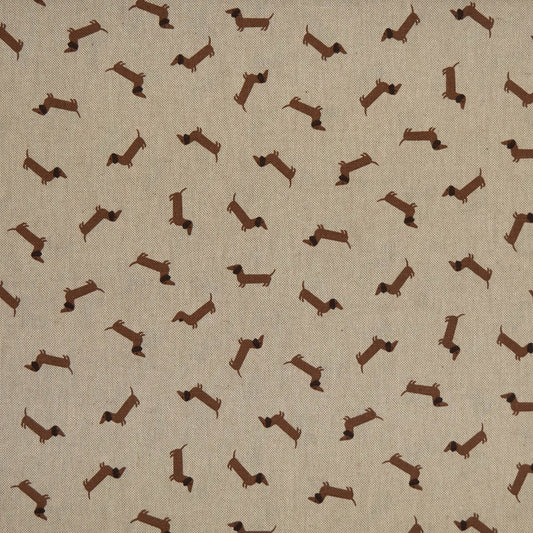 Canvas Balingen Leinenoptik Dackel Hund Swafing