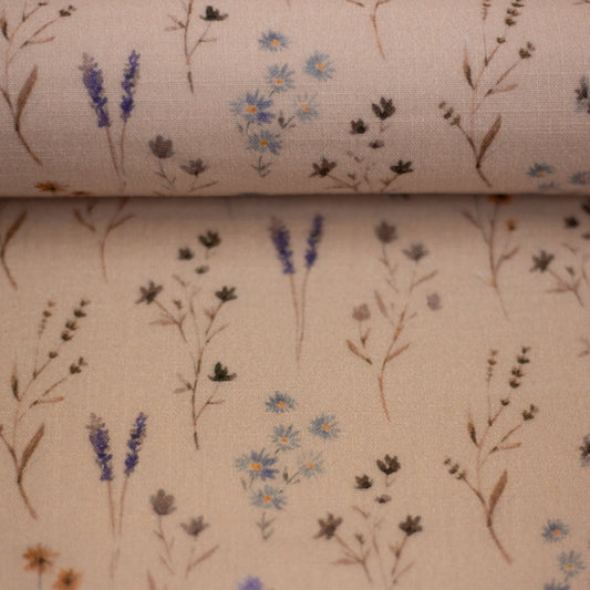 Musselin Blumen Gräser rose Swafing Wild Meadow by Christiane Zielinski