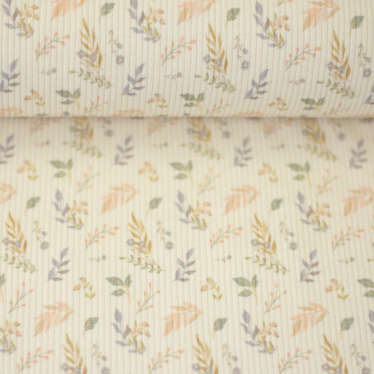 Rippjersey "Mia" Swafing Floral Zweige Blätter