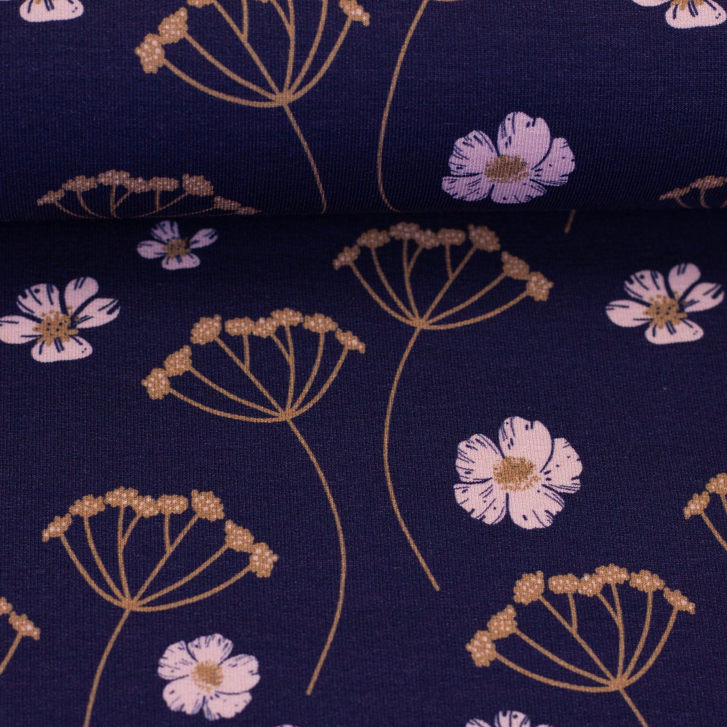 Modal French Terry Flower Dream Made by Colu Swafing Blume Pusteblume