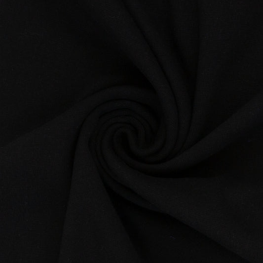 Bündchen Schlauchware uni schwarz Nanni Swafing