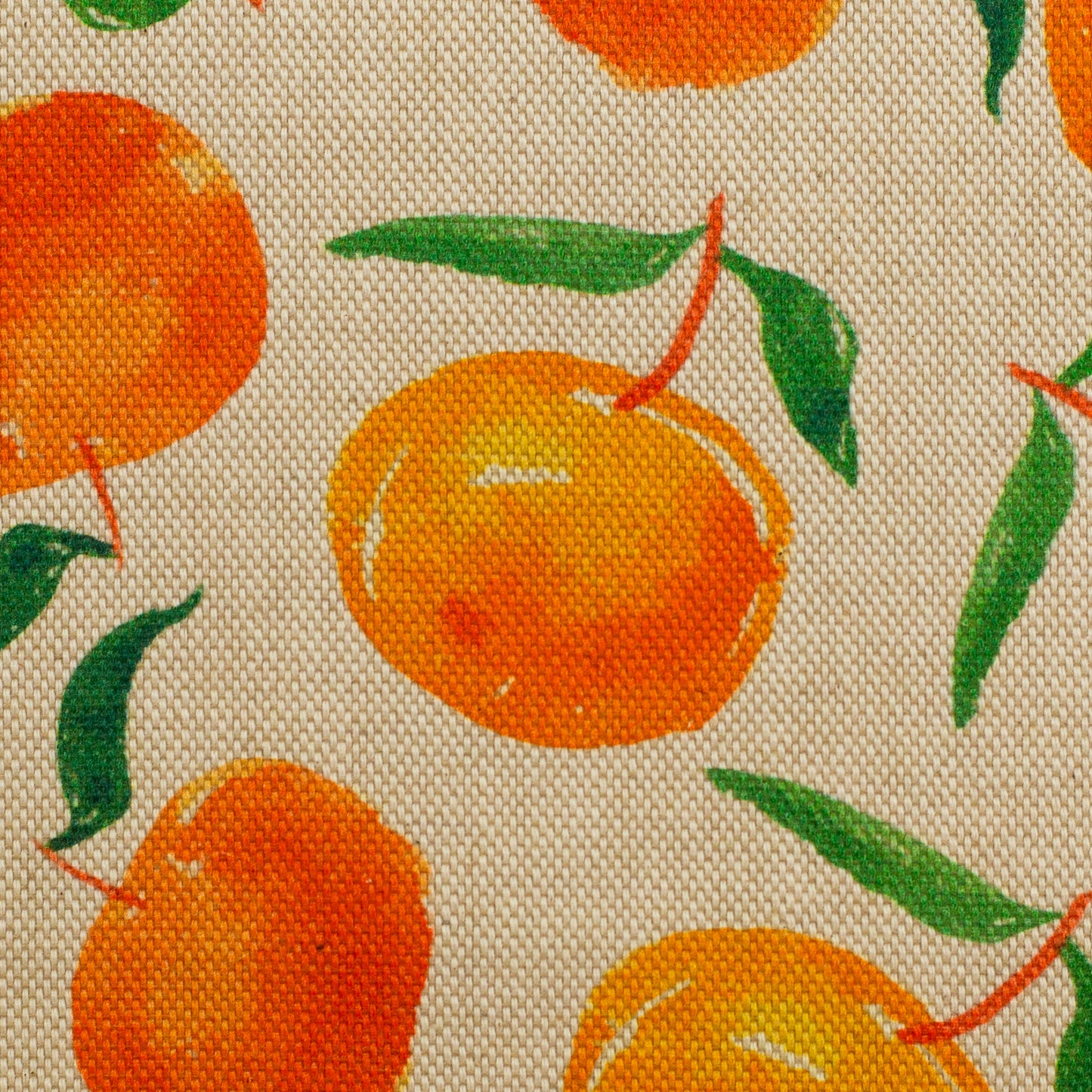 Canvas Leinenoptik Ulli Orangen Swafing beige / orange