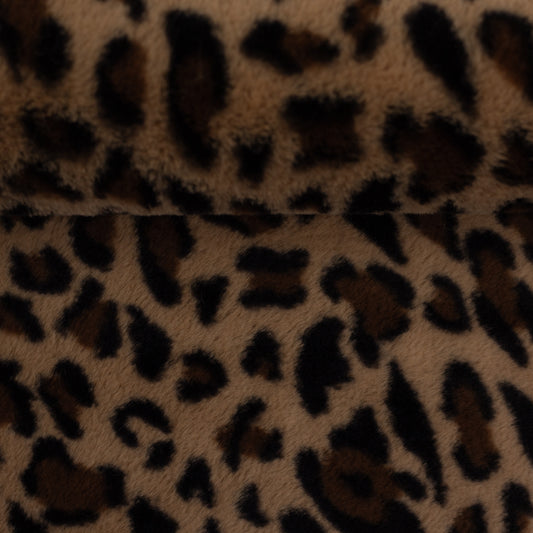 Plüschstoff Kunstpelz Leoprint Punami Swafing