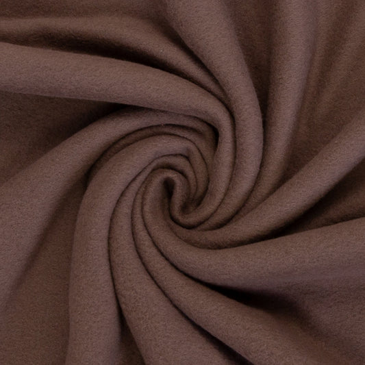 Baumwoll-Fleece braun Carlos von Swafing
