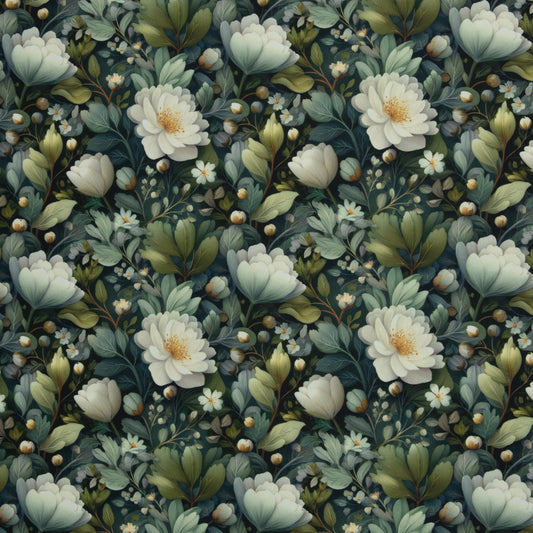 wasserabweisendes Oxfordgewebe „Flowing Bloom“ by Sarah Mariam Swafing Odessa Flower
