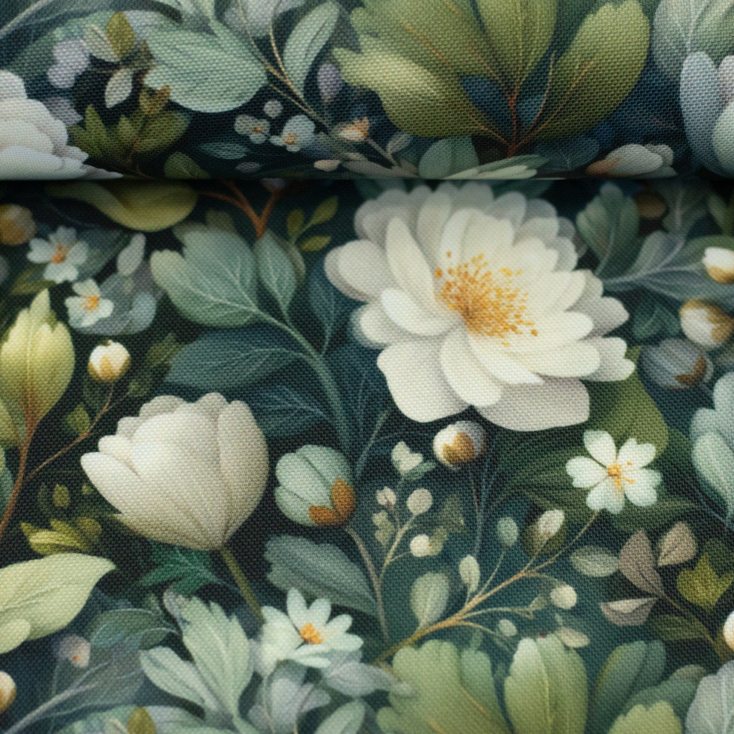 wasserabweisendes Oxfordgewebe „Flowing Bloom“ by Sarah Mariam Swafing Odessa Flower