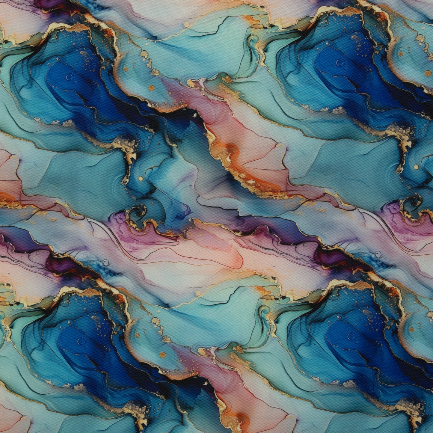 wasserabweisendes Oxfordgewebe „Flowing Bloom“ by Sarah Mariam Swafing Odessa Paint