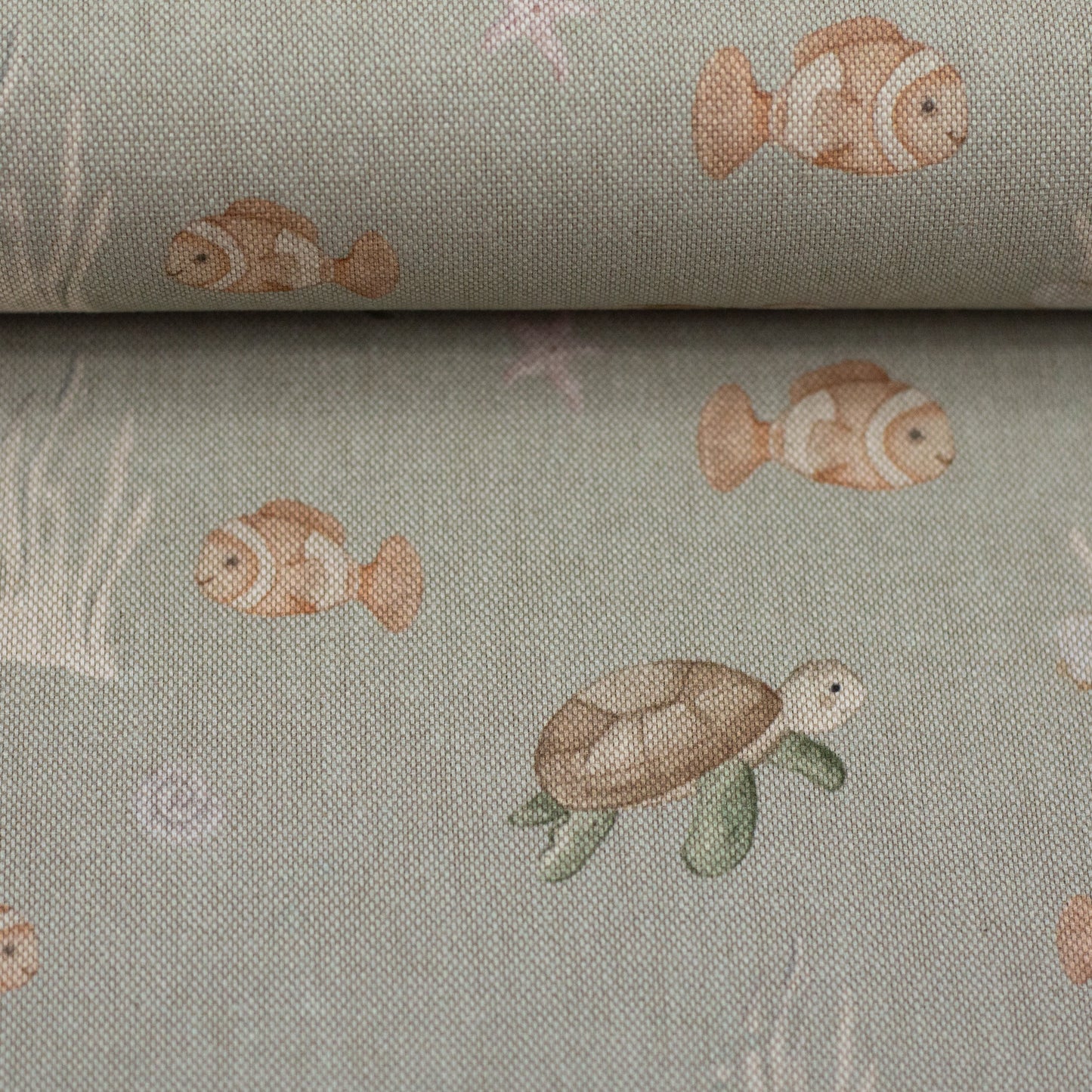 Canvas „Beach“ by Christiane Zielinski Schildkröte Clownfisch Swafing