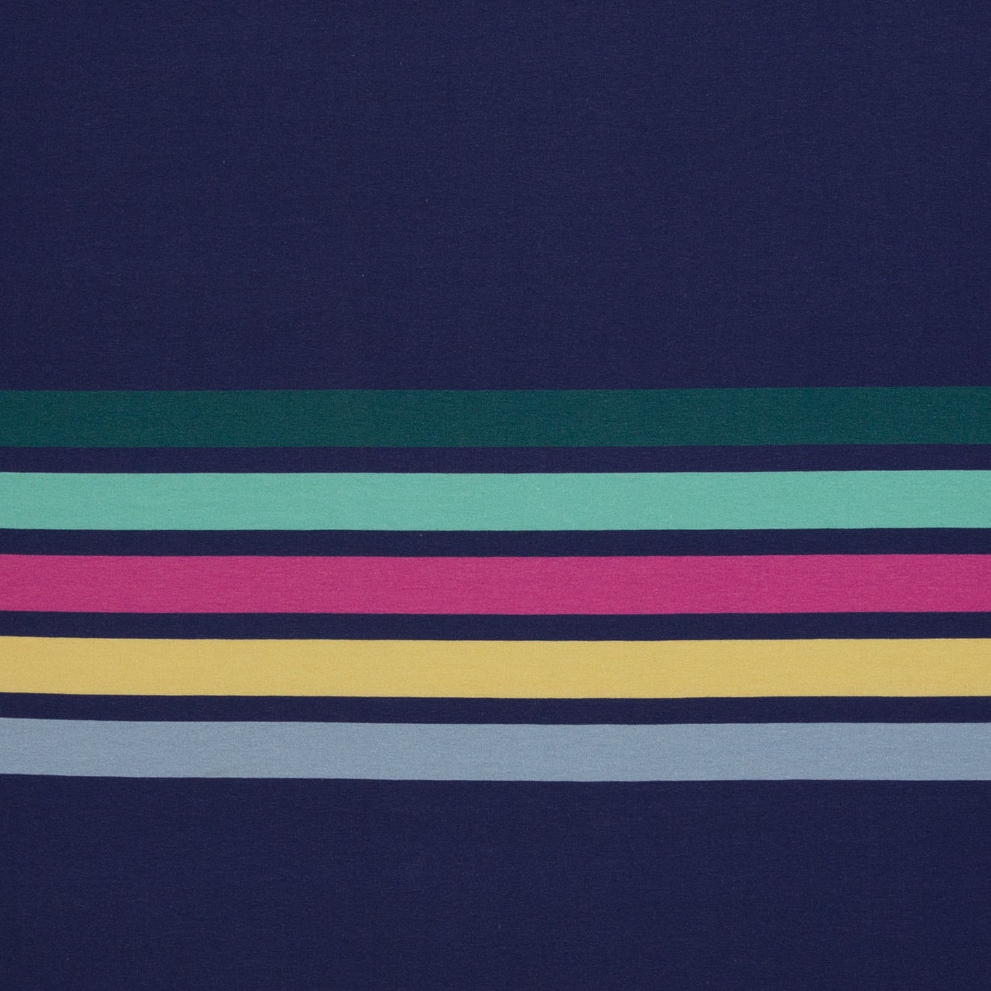 French Terry Panel Simply Stripes by Lillesol & Pelle Swafing blau
