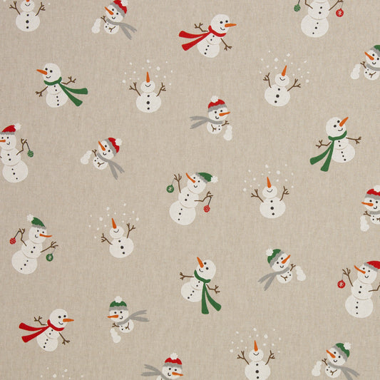 Dekostoff "Noel" Weihnachten Schneemänner Swafing
