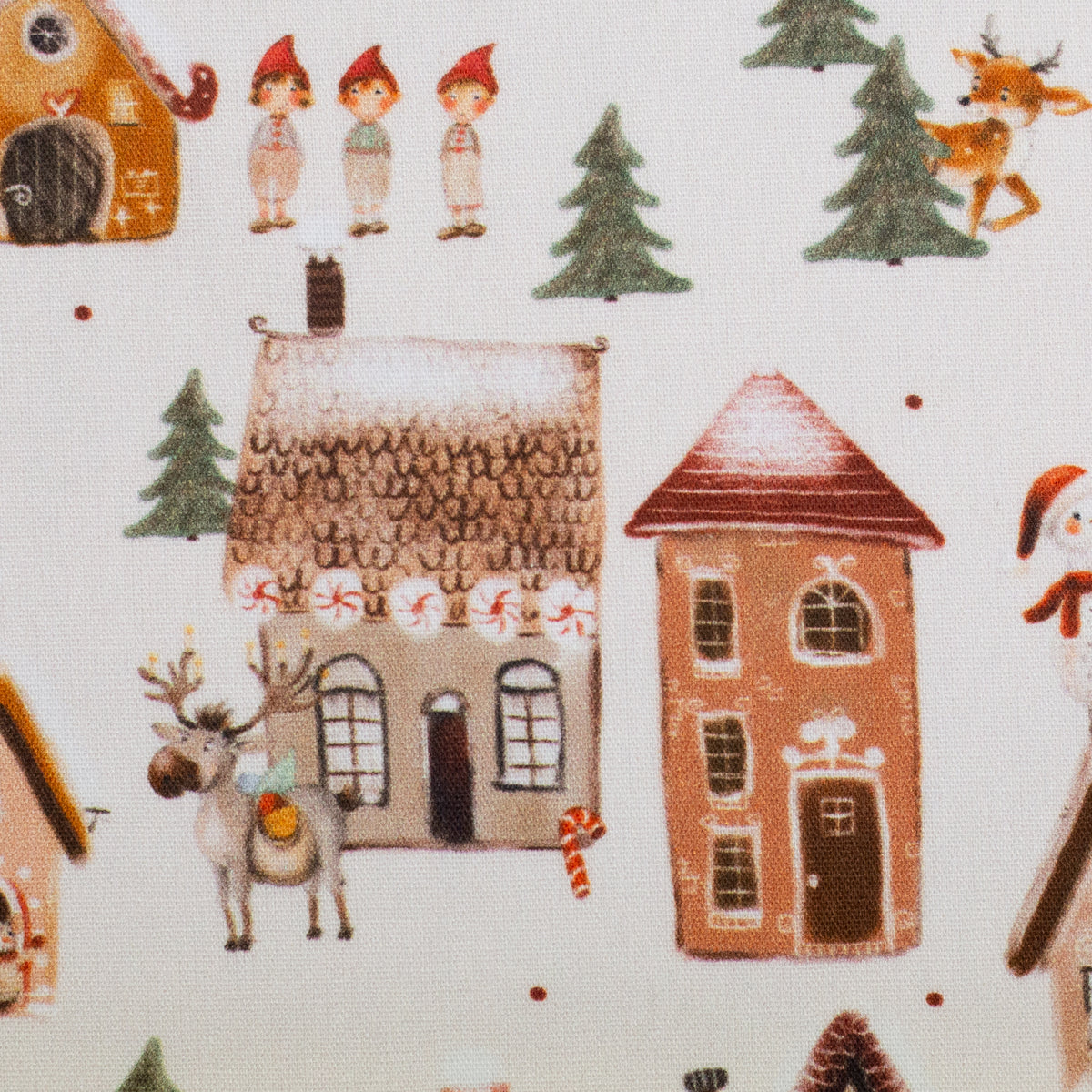 Baumwolle Casper Weihnachten Häuser Wichtel Swafing