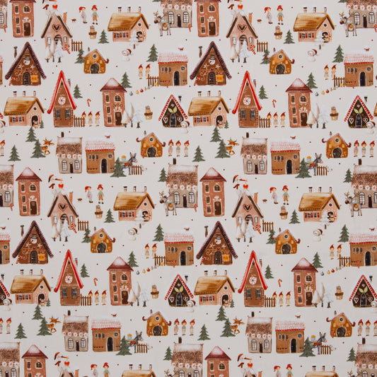 Baumwolle Casper Weihnachten Häuser Wichtel Swafing