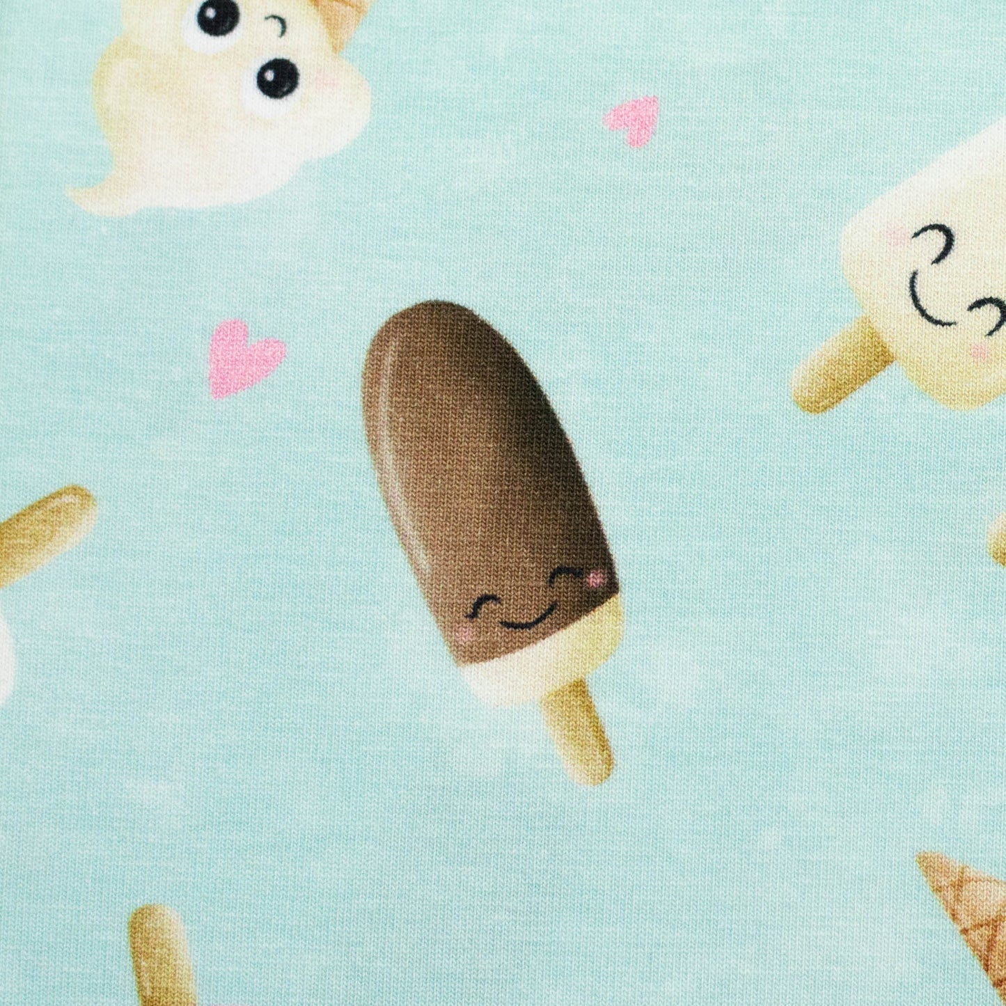Baumwolljersey Eis Too Cute to melt by Mrs Mint Design von Swafing