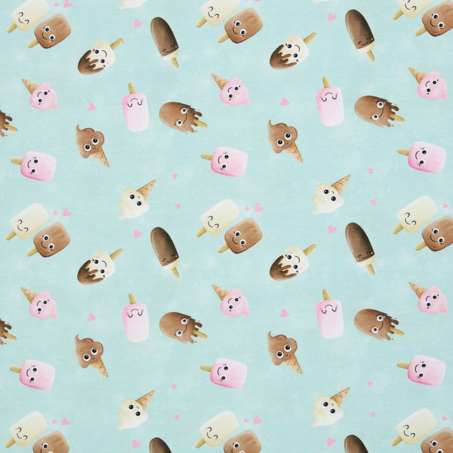 Baumwolljersey Eis Too Cute to melt by Mrs Mint Design von Swafing