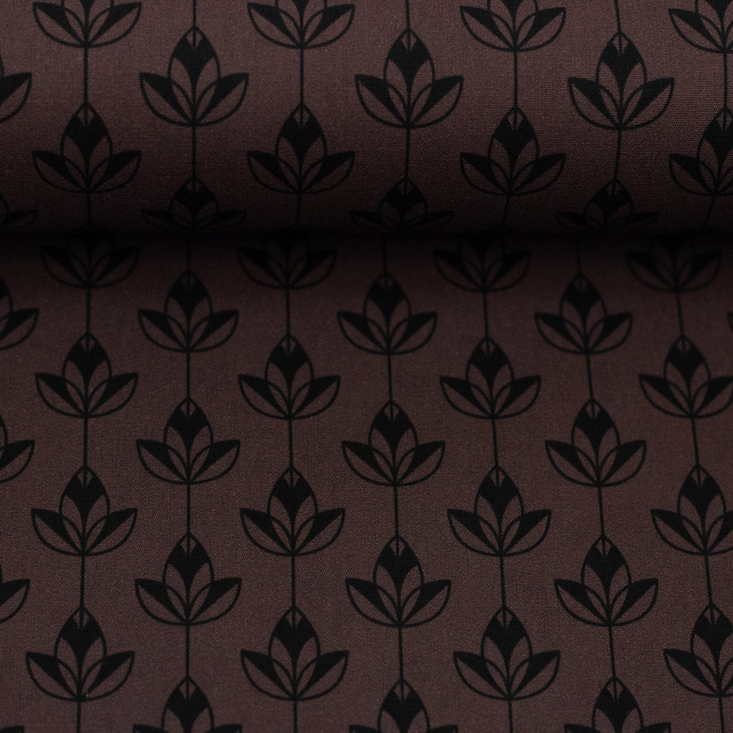 Baumwolle Eleonora Blume bordeaux Swafing