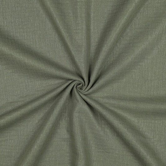 Double Gauze Uni Glitzer grün