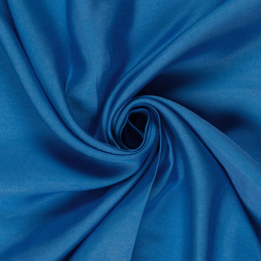 Viscose Nylon Twill Stoff Uni Königsblau