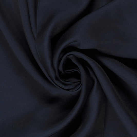 Viscose Nylon Twill Stoff Uni marineblau