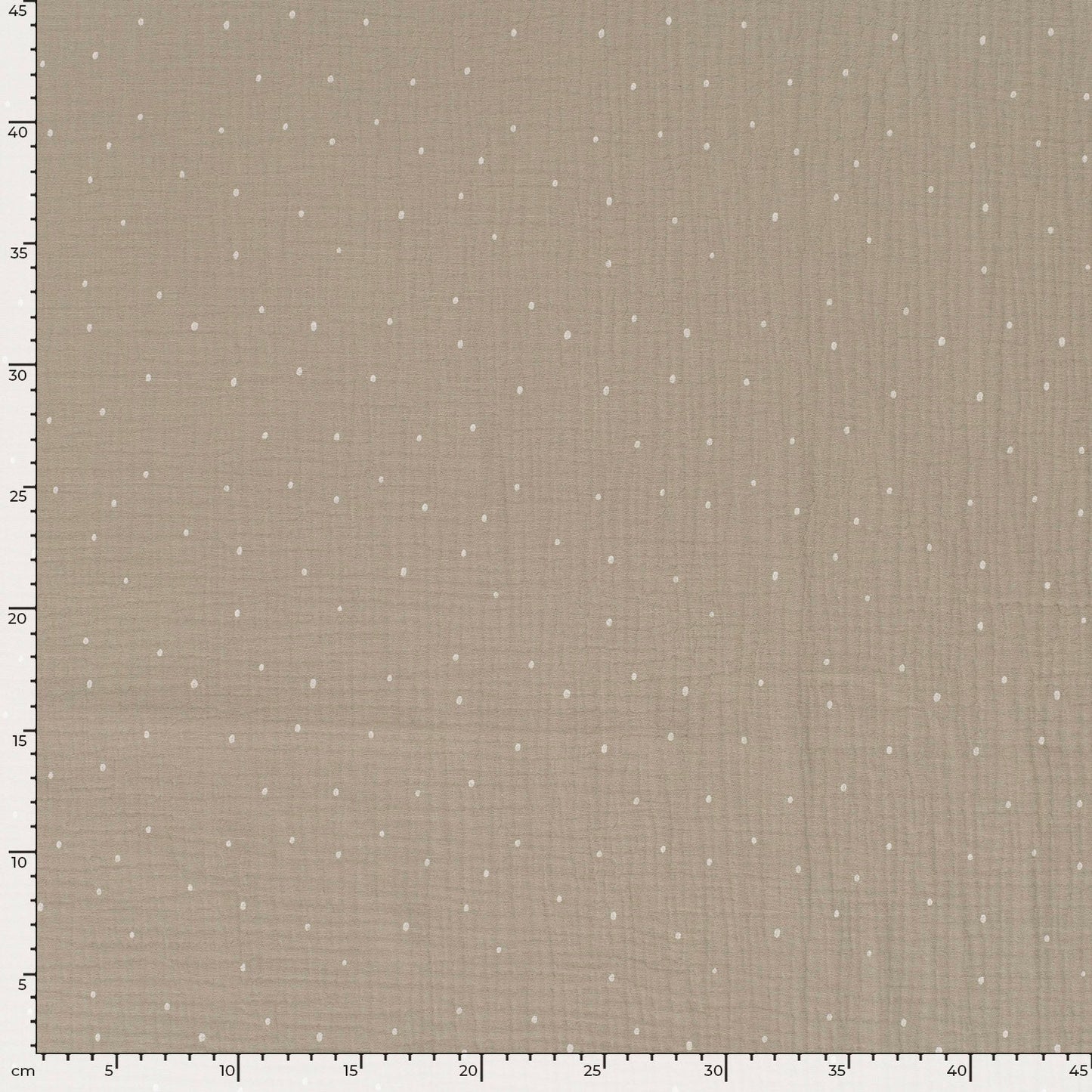 Musselin Punkte beige