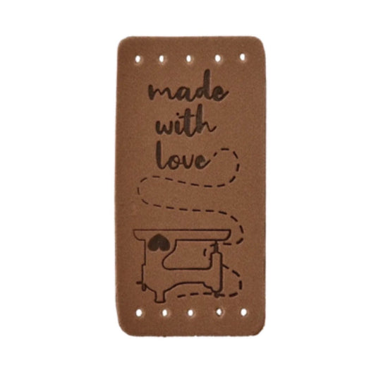 Knicklabel made with love braun 24x50 mm
