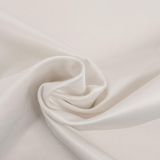 Baumwolle Stretch Satin Selena uni naturweiß