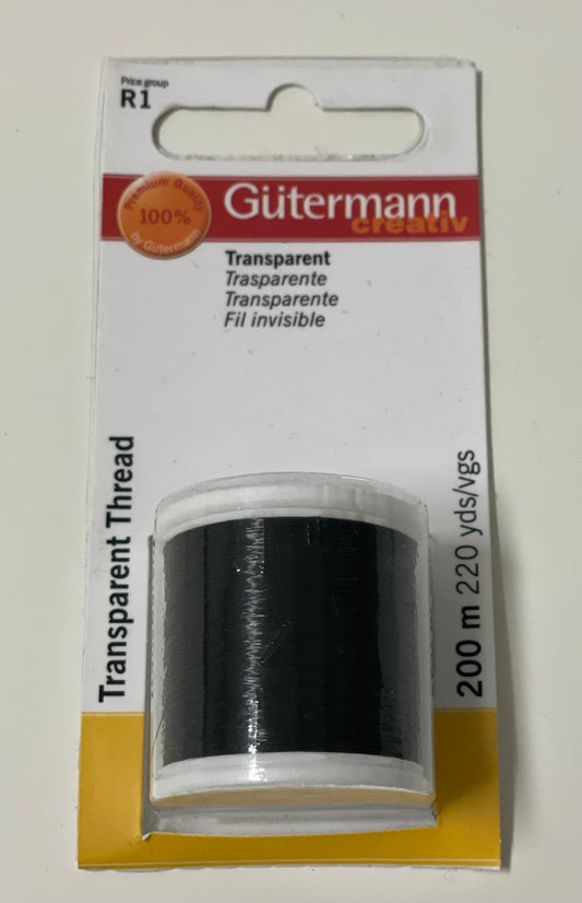 Gütermann Transparent Garn dunkel
