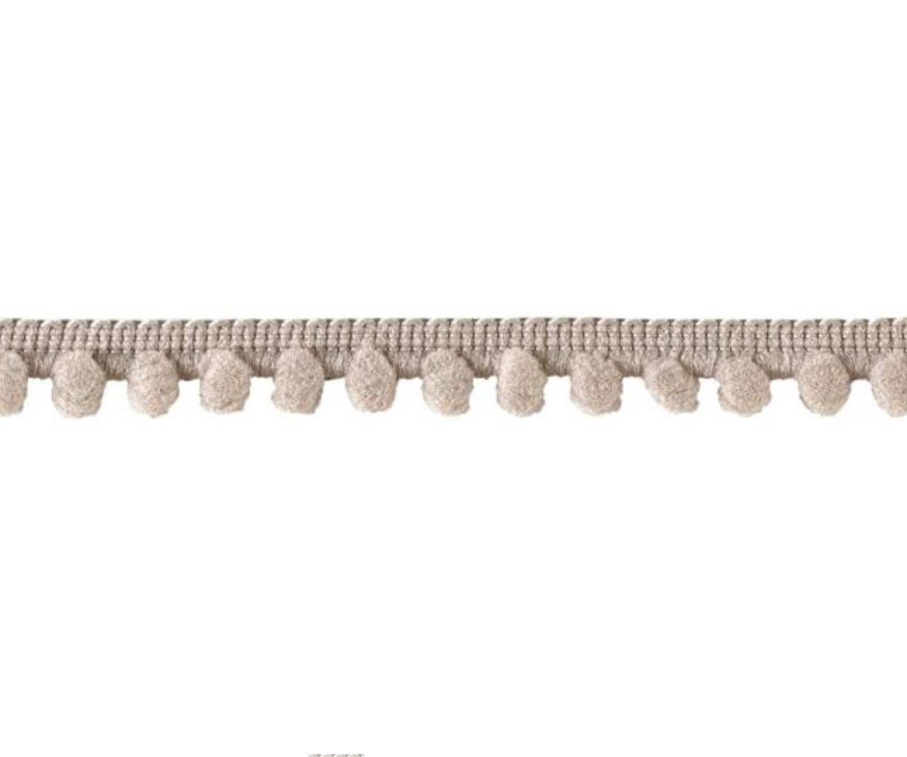 Pomponborte 12mm beige