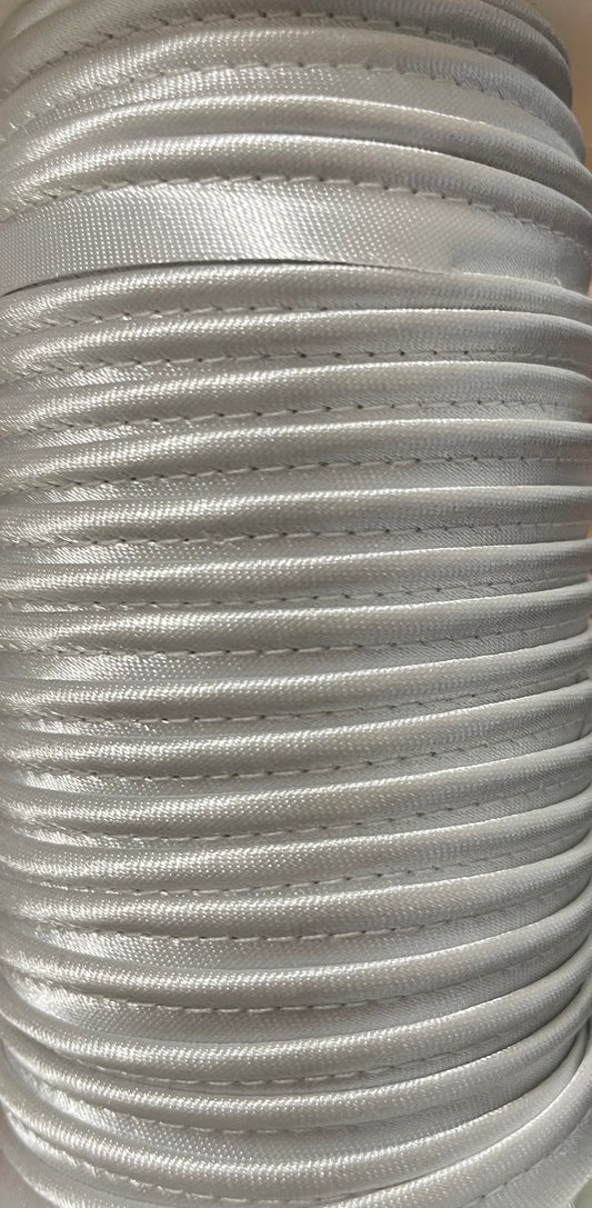 Paspelband Satin silber 10mm