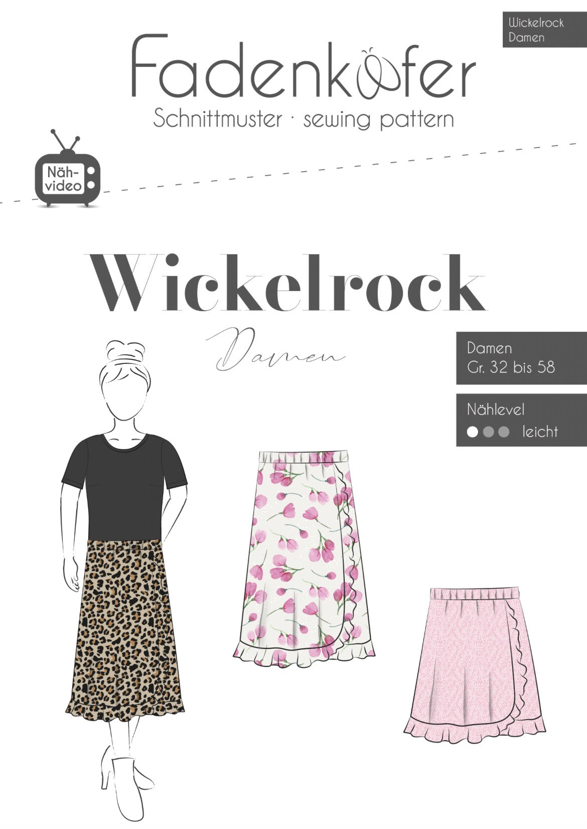 Fadenkäfer Schnittmuster "Wickelrock" Damen