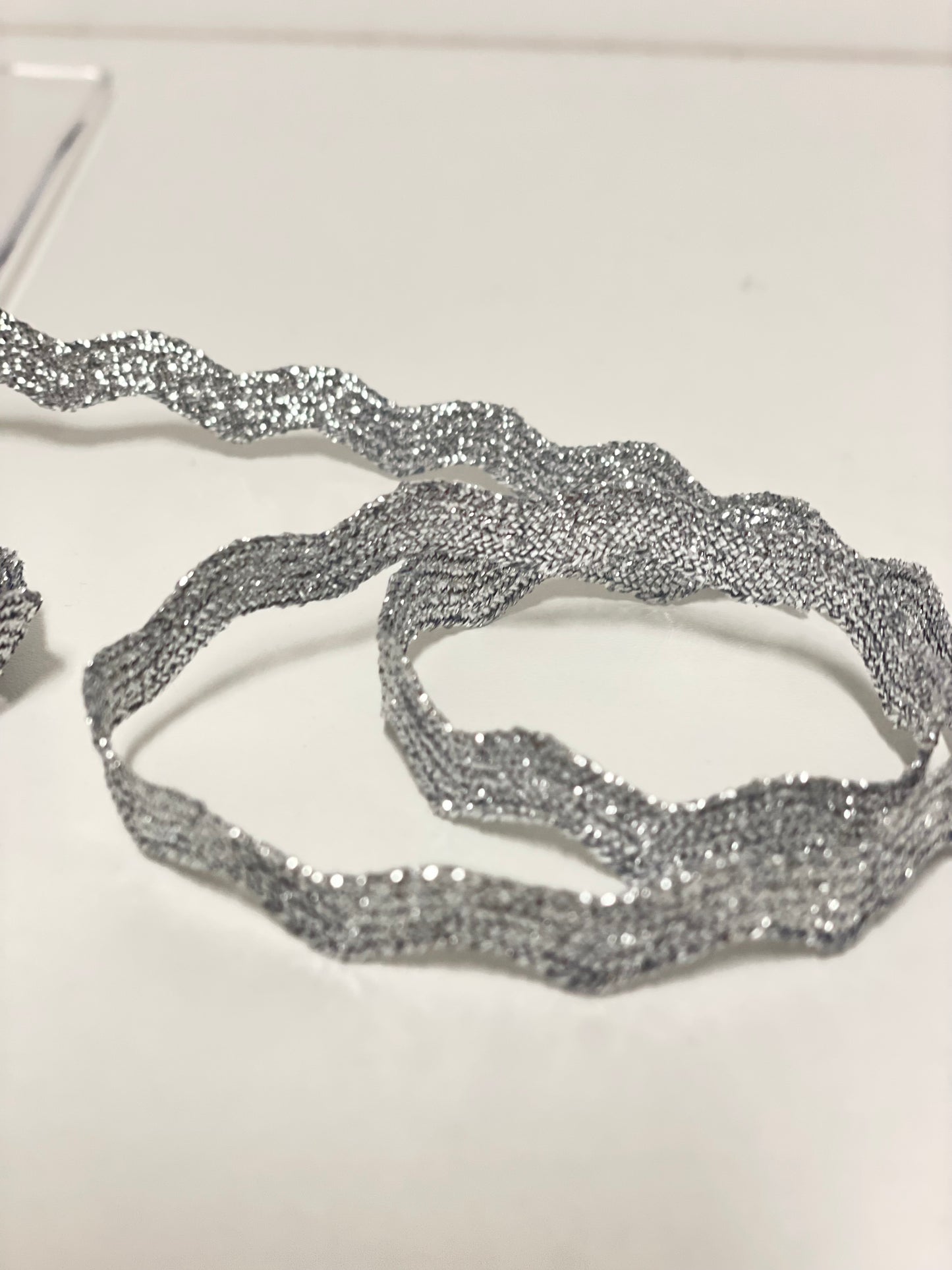 Zackenlitze 9mm Metallic silber