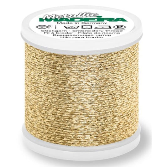 Madeira Supertwist Stickgarn Metallic Stärke 40 200m gold dust