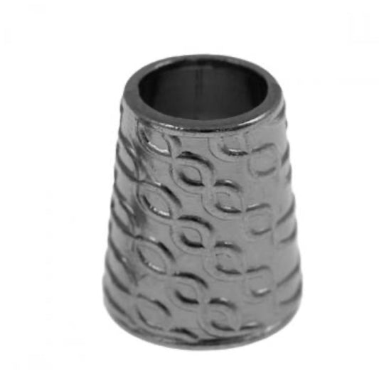 Kordelenden konisch 2 Stck 16mm x 8mm gunmetal