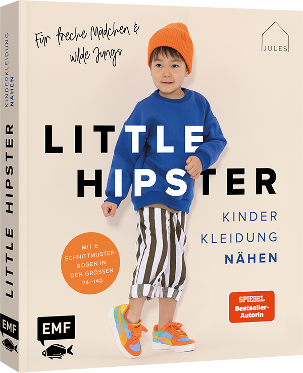 Buch von EMF Verlag "Little Hipster" Kinderkleidung nähen JulesNaht Gr. 74 - 140
