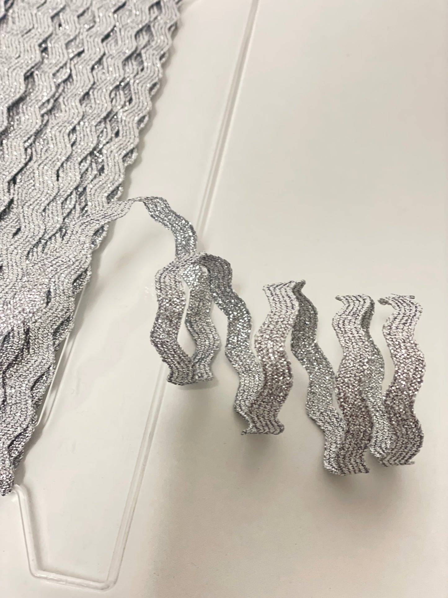 Zackenlitze 9mm Metallic silber