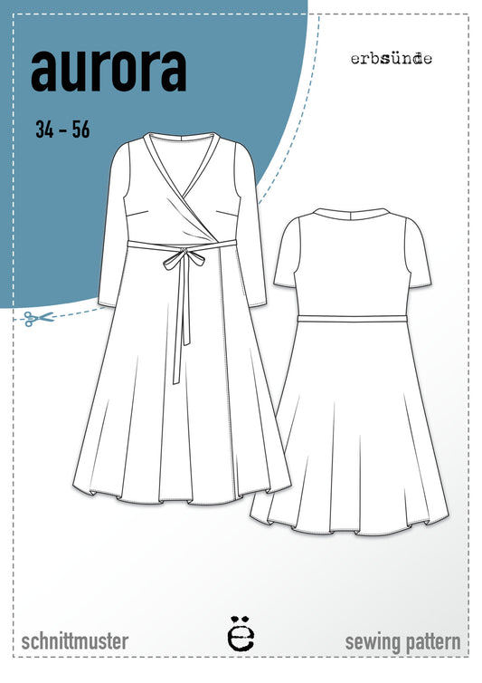 Erbsünde Schnittmuster "aurora" Kleid Damen