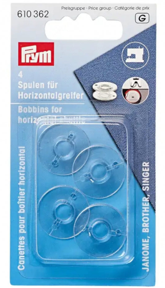 Nähmaschinenspulen für Horizontalgreifer 4 Stück